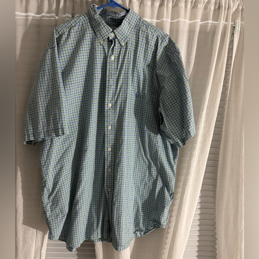 Ralph Lauren Polo 2XLT, short sleeve button up.